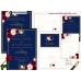 Navy Burgundy Invitation suite template,Navy Burgundy invitation set, (147)